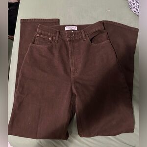 Abercrombie curve love 90s straight ultra high rise